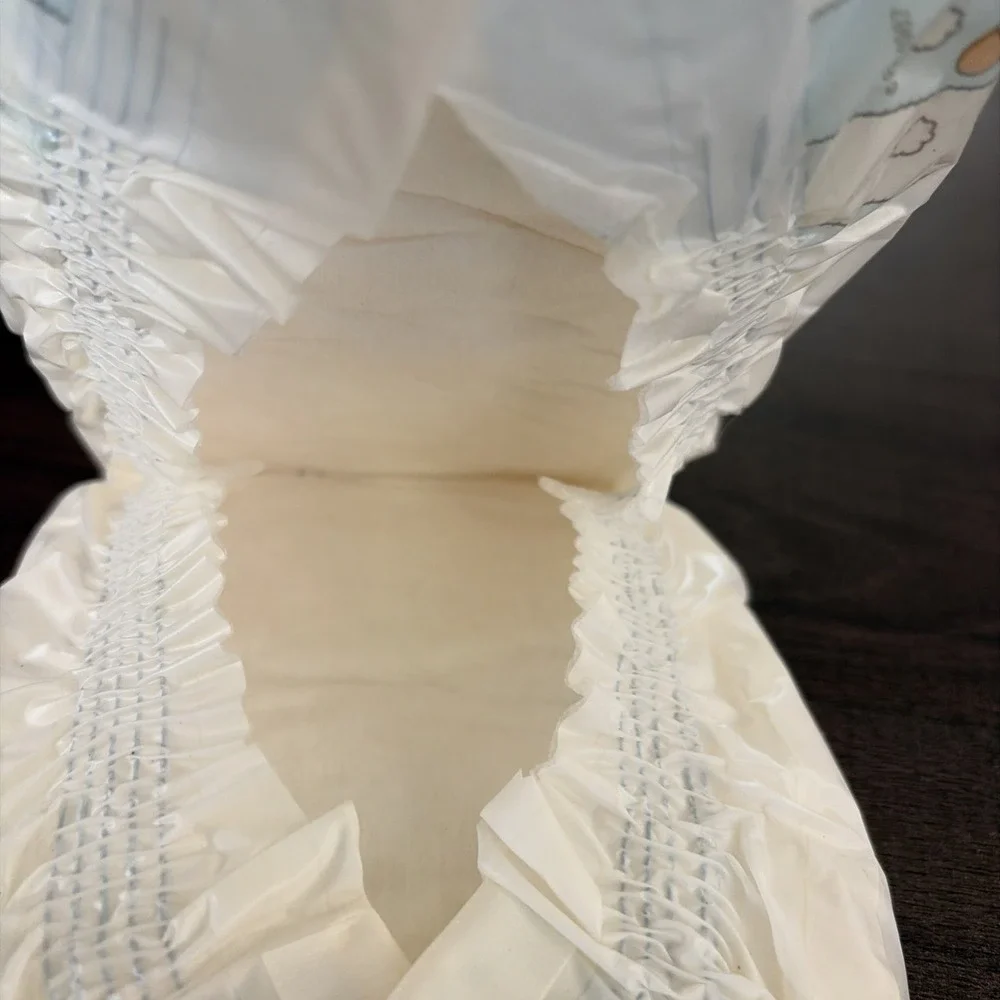 1 Vintage Pampers Diaper 80's 1987 Baby Teddy Bears And Balloons Newborn Plastic